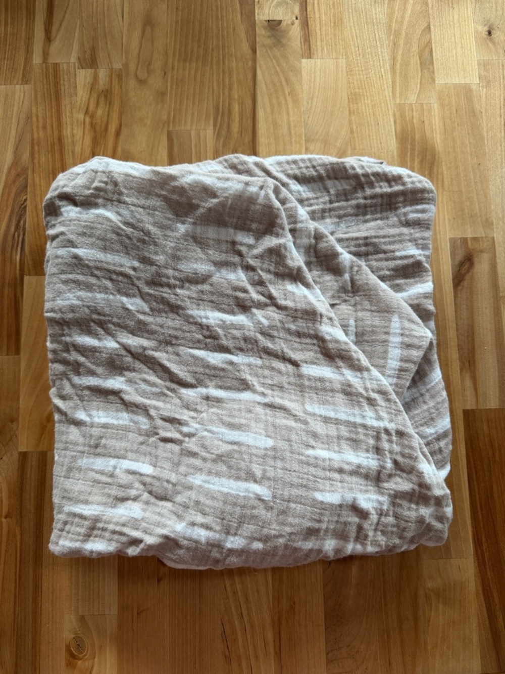 Mebie Baby | Soft Cream & White Muslin 100% Cotton Crib Sheet | standard